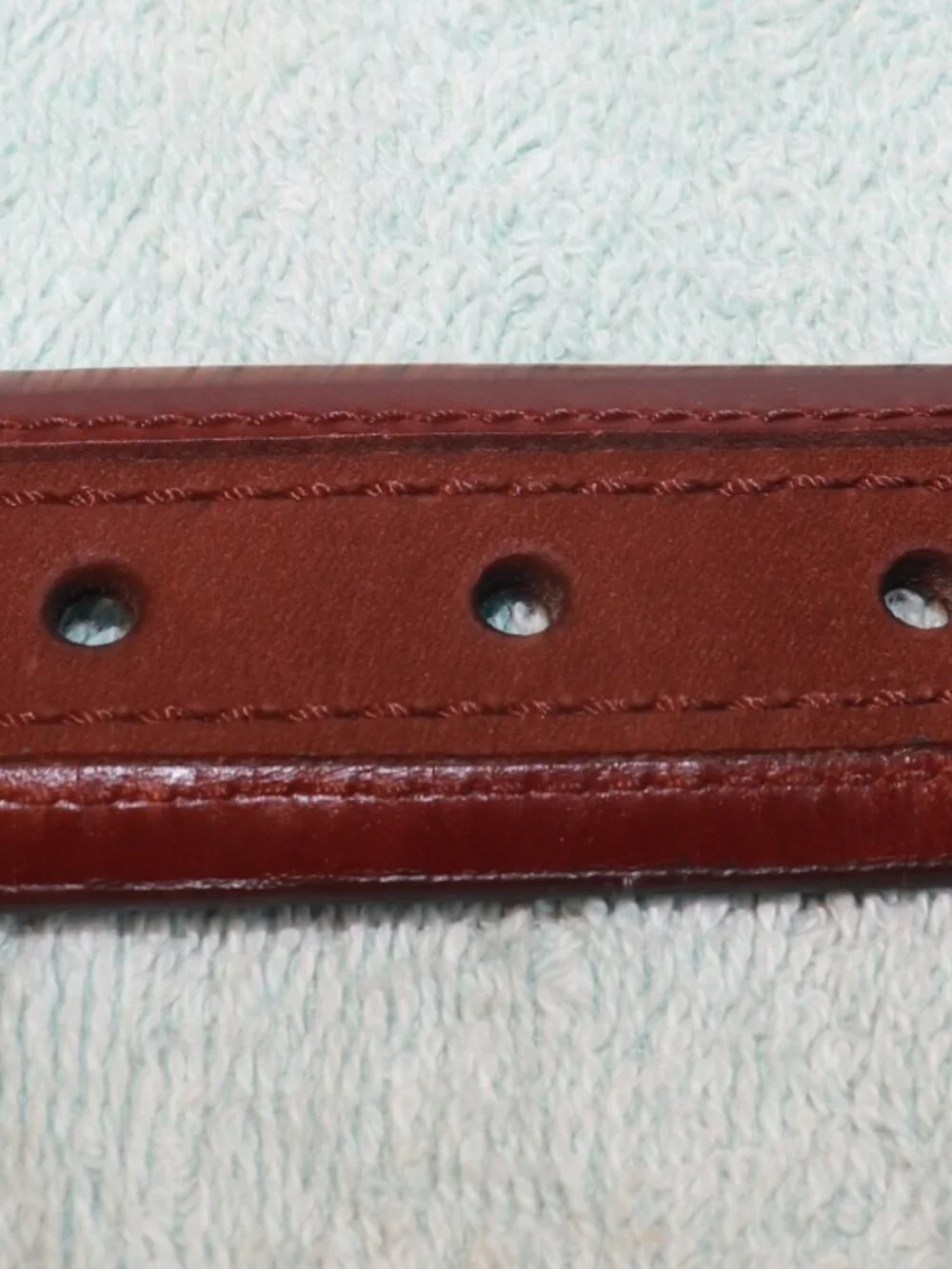 NWOT COLUMBIA Two-Tone Brown Leather Belt w/ Silver Tone Buckle Men’s 36